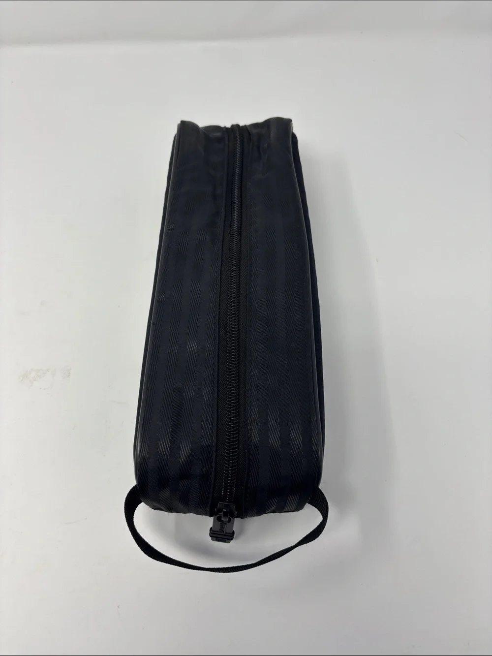 Tumi Black Leather Travel Organizer Pouch